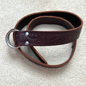 Club Monaco brown leather belt S